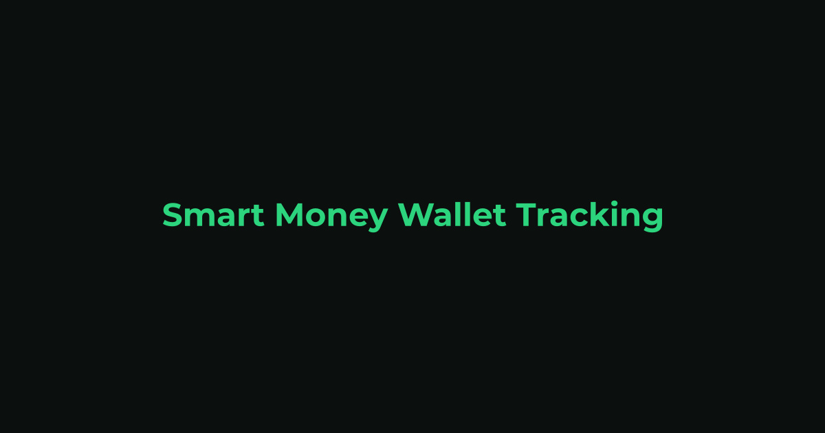 Smart Money Wallet Tracking